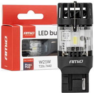 Amio LED 12 V W21W T20s čirá FULL CANBUS 1 ks - LED Car Bulb