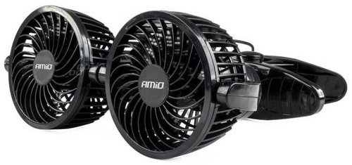 Amio Car Fan with Clip 24V, Double - Car Ventilator - Main image