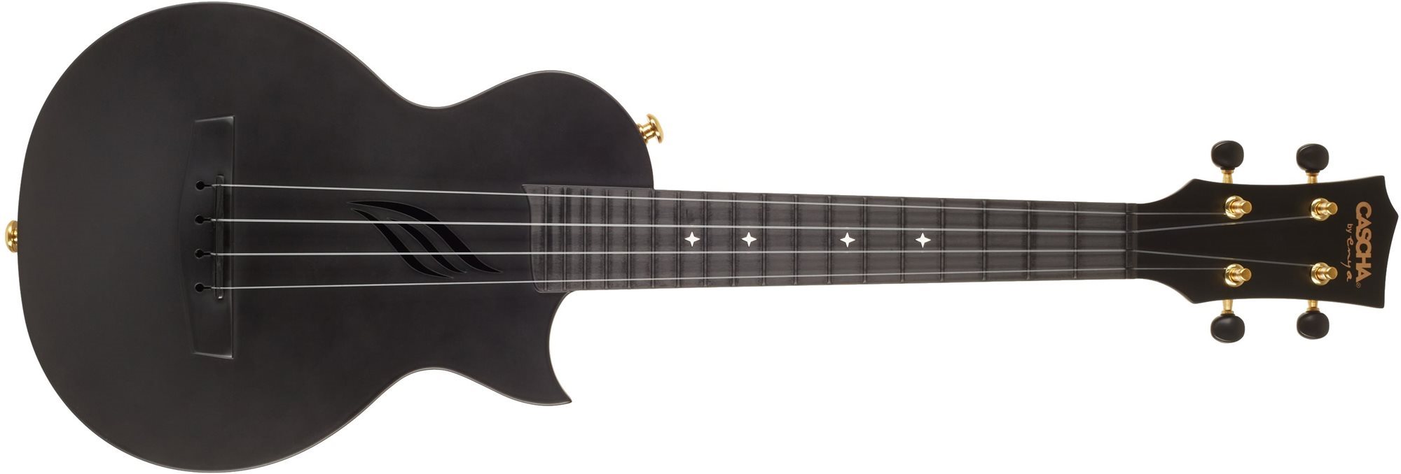 CASCHA HH 2258 Carbon Fibre Ukulele Set Black