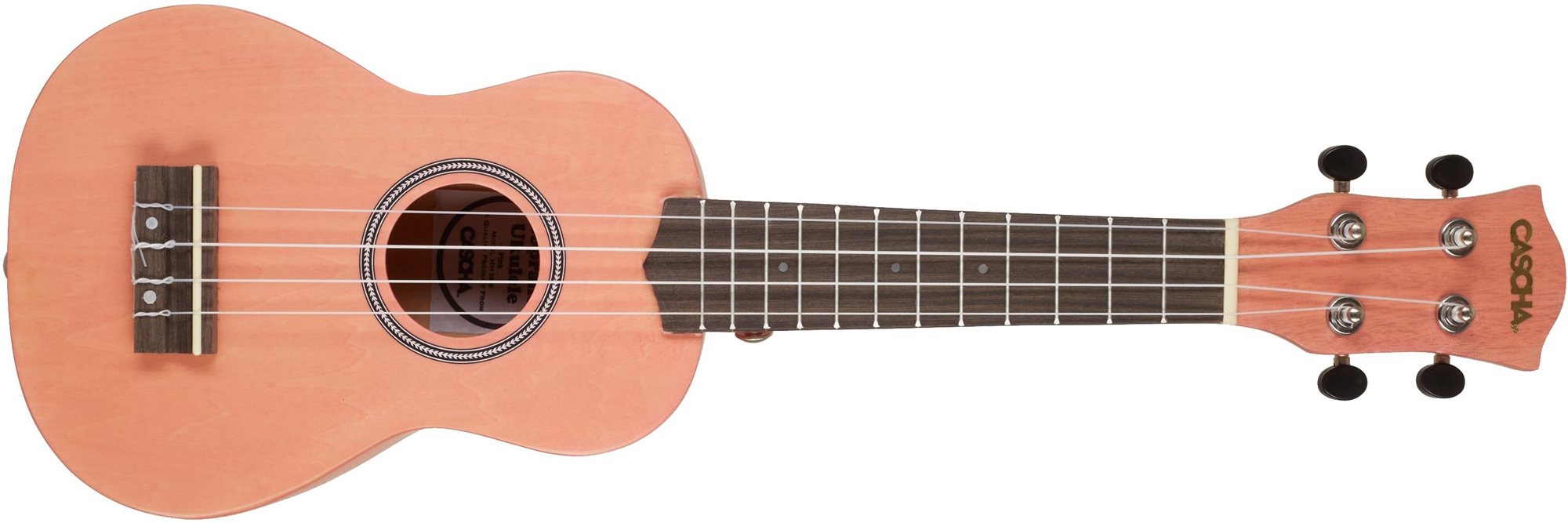 Cascha HH 3976 Soprano Ukulele Bundle Pink