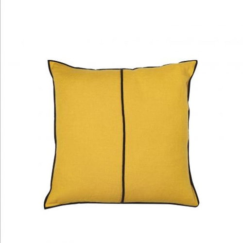 CASAMANCE LINEN 45 x 45 cm, moutarde - Pillow - Main image