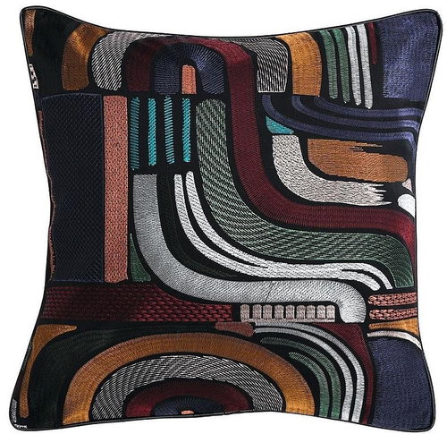 CASAMANCE IENA 45 x 45 cm, noir de lune multico - Pillow - Main image