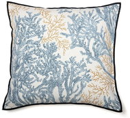 CASAMANCE AIGUE MARINE 45 x 45 cm, bleu riviere / jaune or - Pillow