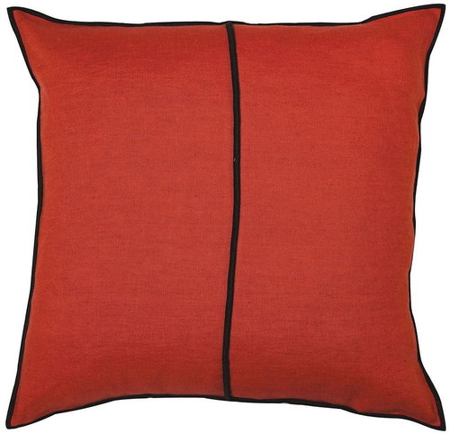CASAMANCE LINEN 65 x 65 cm, orange sanguine - Pillow - Main image