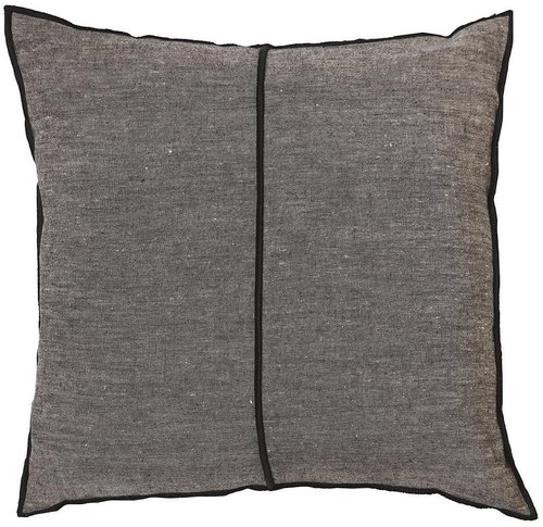 CASAMANCE LINEN 65 x 65 cm, noir de lune beige - Pillow - Main image