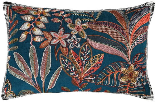 CASAMANCE TERESHCHENKO 60 x 40 cm, bleu topaze multi - Pillow - Main image