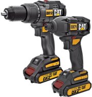 Caterpillar Carbonless 2in1 Impact Drill and Impact Driver Set, DX12K - Cordless Tool Set
