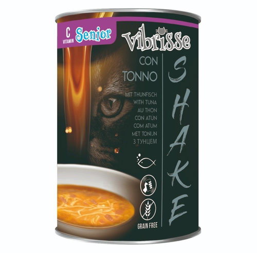 Vibrisse Shake Senior Tuňáková polévka s vitamínem C 135 g - Cat Soup - Main image