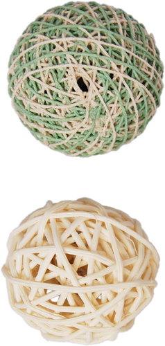 Japan Premium Pastel coloured yarn clubs, 2 pieces - Cat Toy - Main image