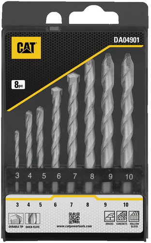 CAT 8-piece drill bit set DA04001 - Drill Set - Main image