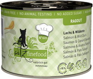 Catz finefood Ragout No.605 with salmon and wild duck 190 g - Canned Food for Cats