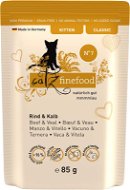 Catz finefood Classic Kitten No.7 s hovězím, telecím, meruňkami a ananasem 85 g - Cat Food Pouch