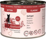 Catz finefood Classic Kitten No.3 s drůbežím masem a brusinkami 200 g - Canned Food for Cats