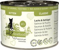 Catz finefood Classic Kitten No.5 s lososem, drůbežím masem a špenátem 200 g - Canned Food for Cats