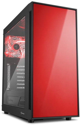 Sharkoon AM5 Window Red - PC Case - Main image