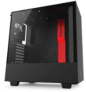 NZXT H500 čierno-červená - PC skrinka
