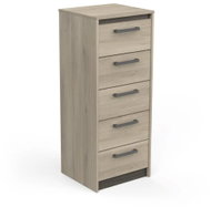 CBA MEUBLES Tody 5S úzká, dub kronberg/dub waterford - Chest of Drawers