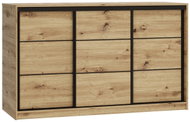 BROMARKT Harazia 160 komoda s posuvnými dveřmi, dub artisan - Chest of Drawers