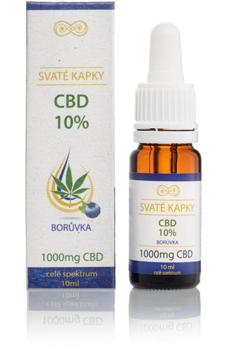 Svatý Sedláček Svaté CBD kapky 10 %, borůvka - CBD - Main image