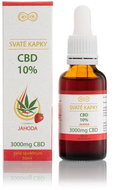 Svatý Sedláček Svaté CBD kapky 10 %, jahoda 30 ml - CBD