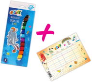 School Set #COOL BY VICTORIA Tempera paints, 12 pcs + GIFT Timetable - Školní set