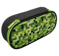 CBPAP Etue oval with one zipper and inner flap, PIXI collection, green - School Case