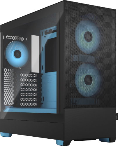 Fractal Design Pop Air RGB Cyan Core TG Clear Tint - PC Case - Main image