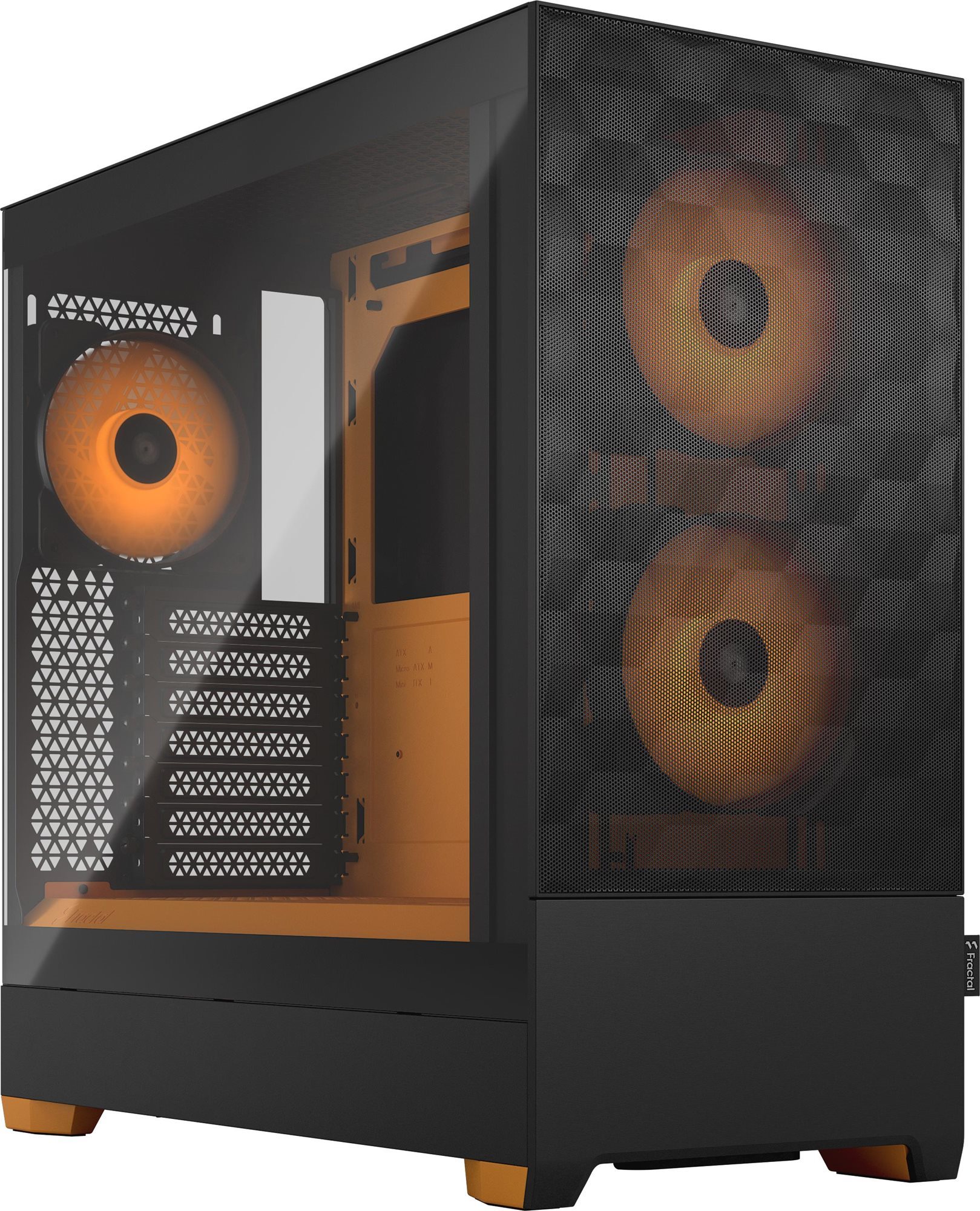 Fractal Design Pop Air RGB Orange Core TG Clear Tint