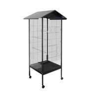 Duvo+ Veronica aviary for birds 55×55×161cm grey - Aviary