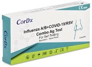 CorDX Chřipka A+B & COVID-19 / RS vir, Ag Combo Test - rychlotest na detekci Chřipka / Covid 19 / RS - Home Test