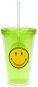 ZAK Doppelwandiges ICE Plastikglas SMILEY 490 ml grün - Trinkflasche