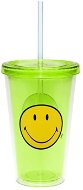 ZAK Dvojstenný ICE plastový pohár SMILEY 490ml zelený - Fľaša na vodu