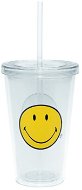 ZAK Dvojstenný ICE plastový pohár SMILEY 490 ml transparentný - Fľaša na vodu