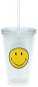 ZAK Doppelwandiges ICE Plastikglas SMILEY 490 ml durchsichtig - Trinkflasche