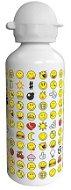ZAK Bottle with SMILEY emoji 600ml, white - Drinking Bottle