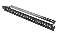 CTnet Patch panel 24port UTP/FTP modular, 1U - Patch Panel