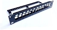 CTnet 10" Patch panel 12port modular with tie bar - Patch Panel