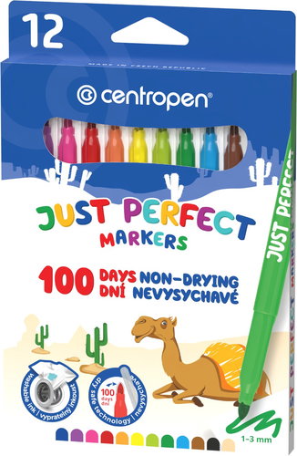 Centropen Perfect 2510 marker, kiszáradásmentes, 12 db - Filctoll - Fő fotó