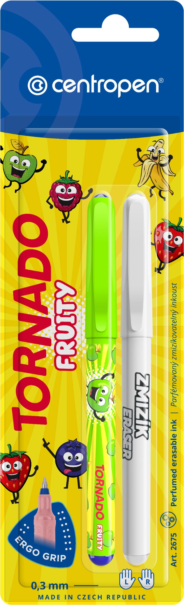 CENTROPEN Tornado fruity 2675 + eltűnő toll (véletlenszerű tollszín)