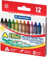 CENTROPEN 9531 trojhranné 10 mm, 12 barev - Wax Crayons