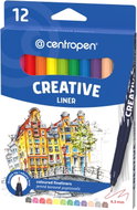 CENTROPEN Creative liner 2521, 12 colours - Fineliner Pens