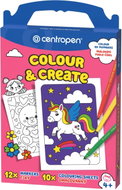 CENTROPEN colour & create, fixy + omalovánky, motivy pro holky - Painting by Numbers