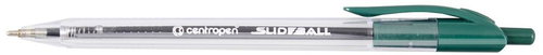 Centropen Gel pen Slideball clicker 2225, green - Liner - Main image