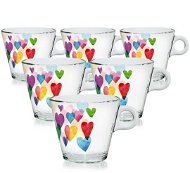CERVE Set of Cups 80ml 6 pcs LOVE RAINBOW - Mug
