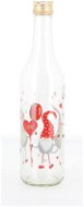 Cerve fľaša s viečkom 0,5 l dekor HAPPY ELF - Fľaša na vodu