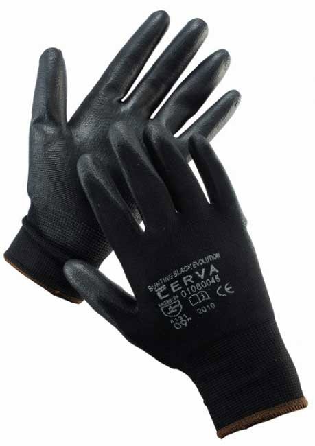 Cerva Bunting Black Evolution PU, 10-es méret, 6 pár