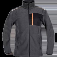 Cerva fleecová bunda EMERTON STRETCH šedo / oranžová - Work Jacket