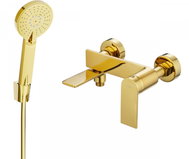 MEXEN Zero R40 Bathtub Faucet Set with Accessories, Gold (7113R40-50) - Shower Set