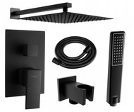 MEXEN Uno DR72 Shower set with concealed shower, black (71435DR72-70) - Shower Set