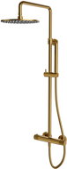 OMNIRES Contour Thermostatic Shower Column, Brushed Gold /GLB/ (CT8044GLB) - Shower Set